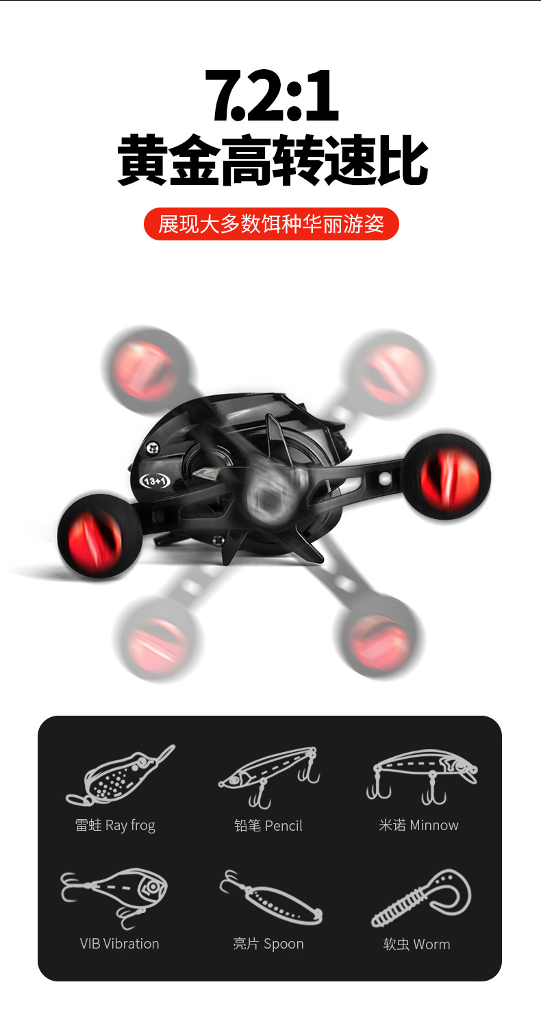 Carrete baitcasting AE2000