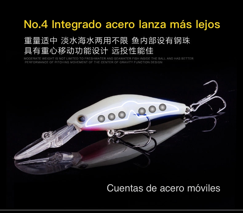 PULO-3068 Señuelos de Pesca,fluorescente