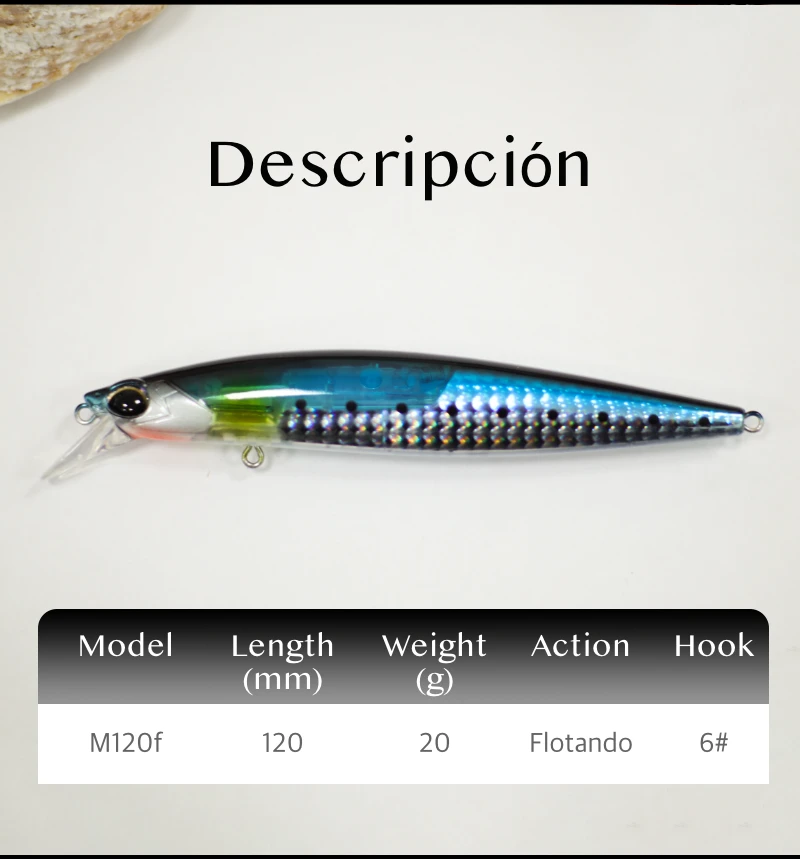 M120F Escama brillante