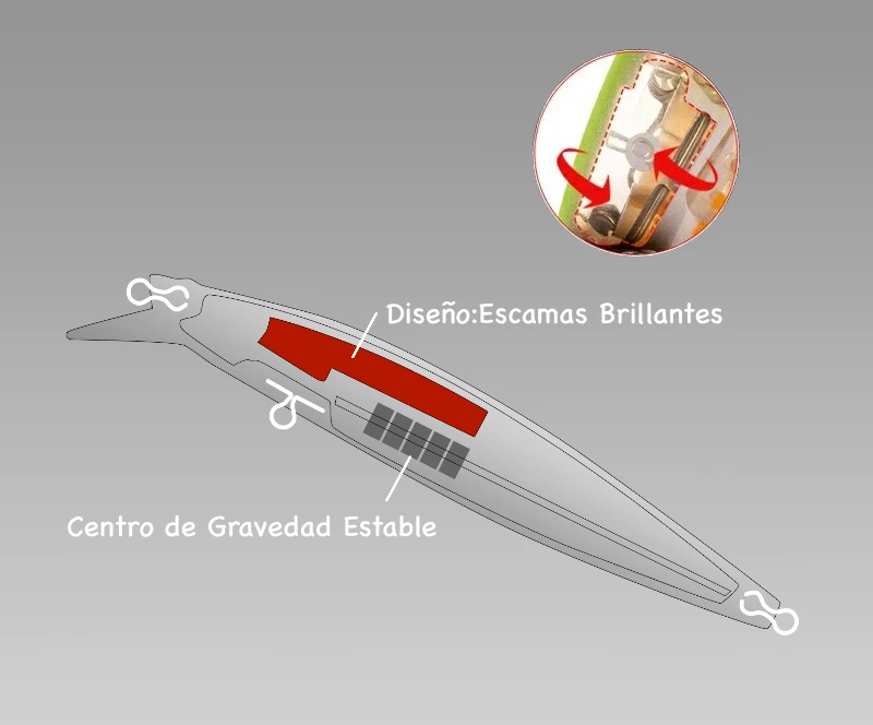 M120F Escama brillante