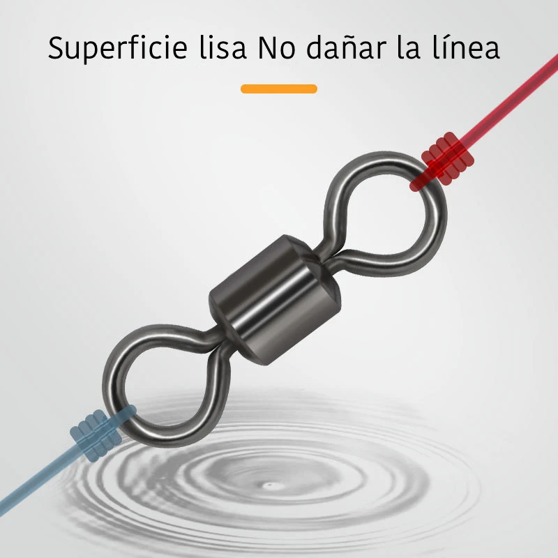 Conector triple 8-anillo 100PCS No:5001