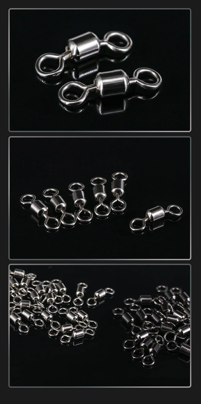 Conector triple 8-anillo 100PCS No:5001