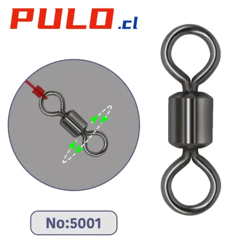 Conector triple 8-anillo 100PCS No:5001