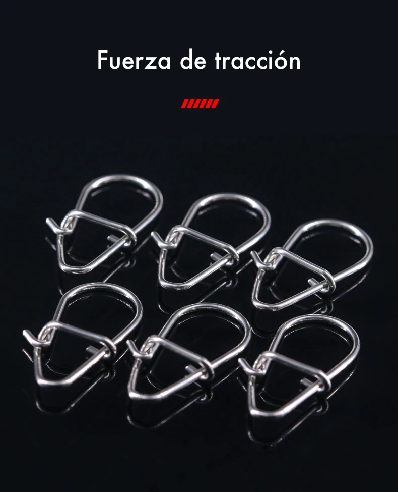 Conector triple para señuelos 100PCS No:5002