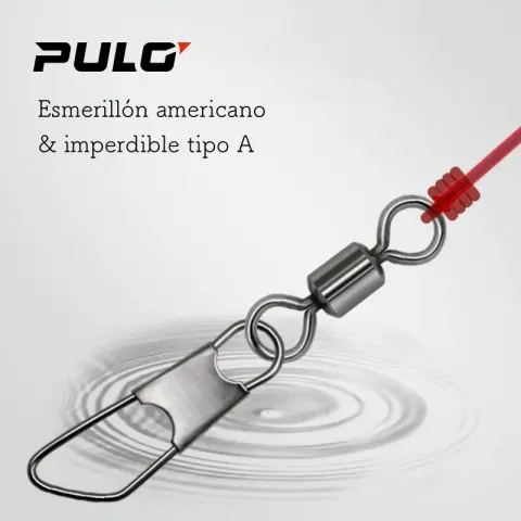 Esmerillón americano + imperdible tipo A 50PCS No:5003