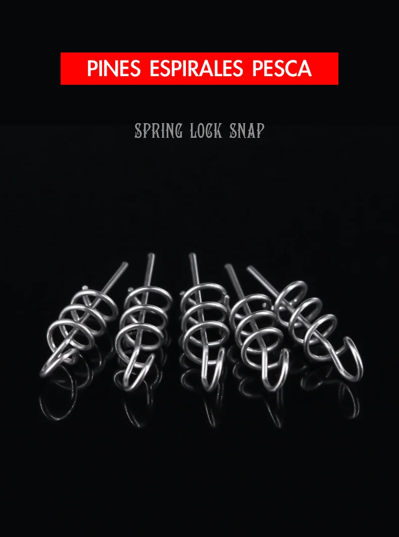 Pines Espirales Pesca 50PCS No:5007