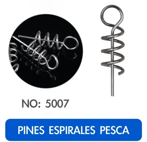 Pines Espirales Pesca 50PCS No:5007