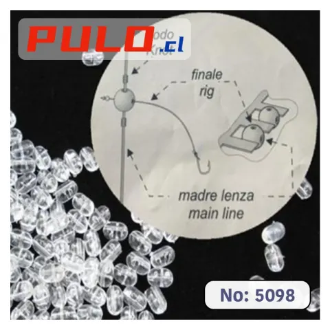 Transparente T tipo de pesca 100PCS No:5098