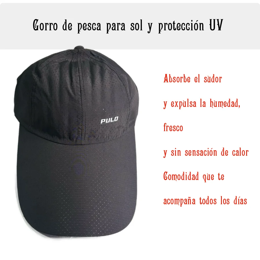 Gorra de pesca con ala larga