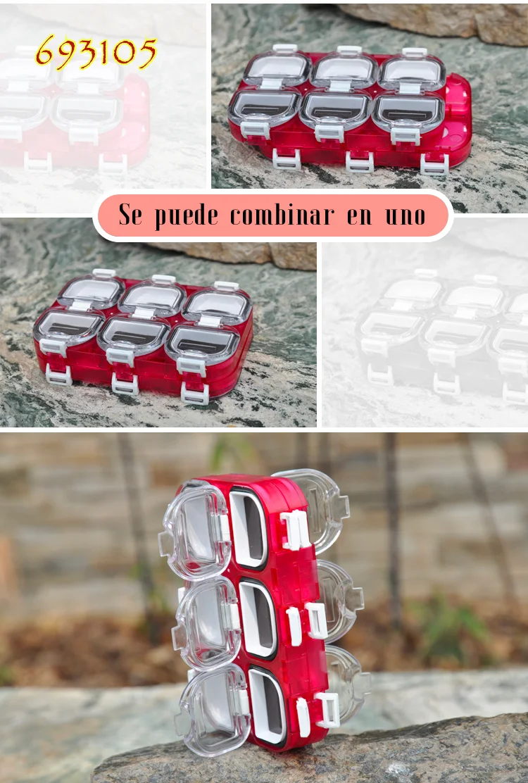 Cajas para conector triple o para anzuelos