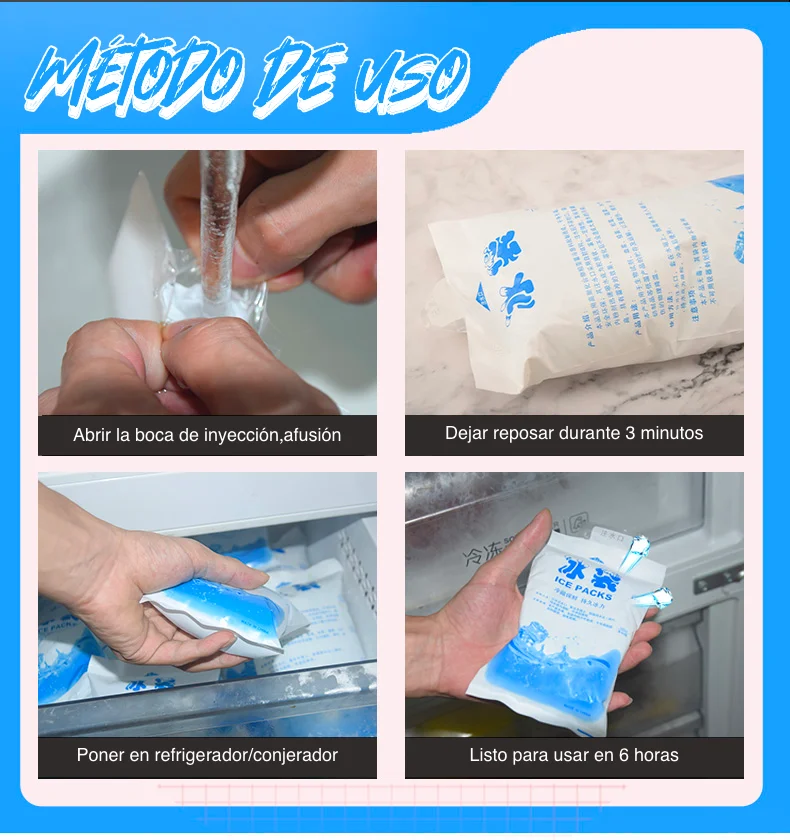 Bolsa de hielo 200ml 400ml