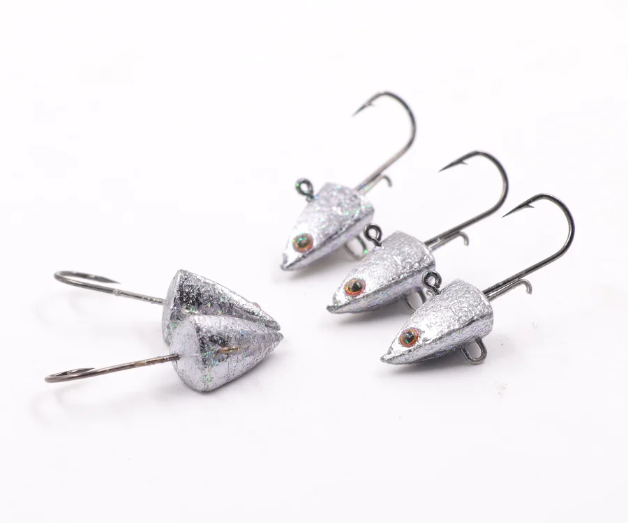 Jigheads anzuelos 7170 con hojas para vinilo