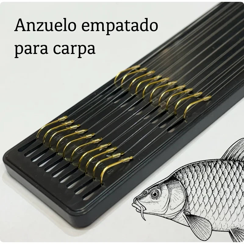 Anzuelo empatado para carpa