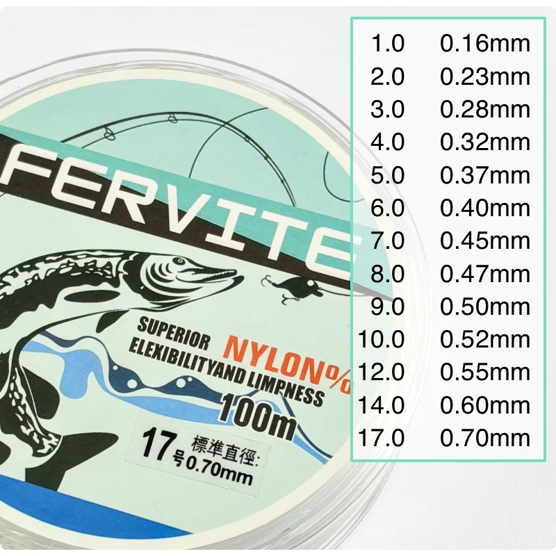 FERVITE Línea de nylon 100m