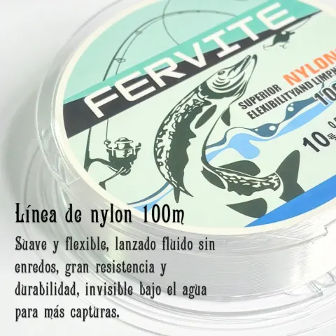 FERVITE Línea de nylon 100m