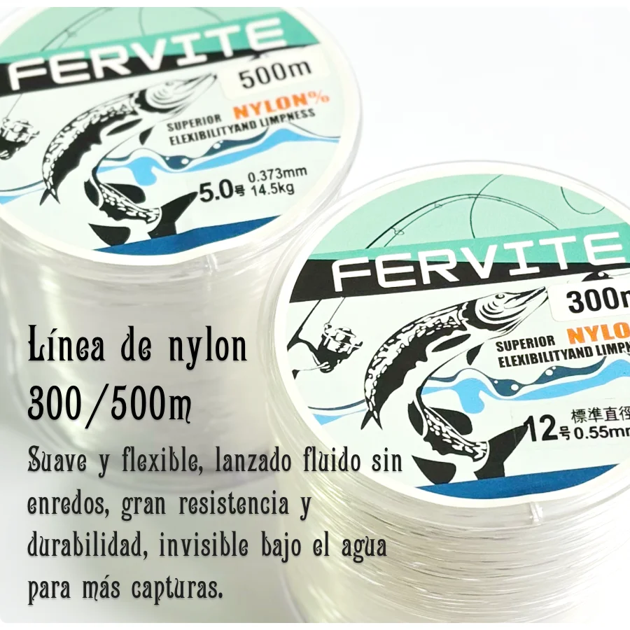 FERVITE Línea de nylon 300m & 500m