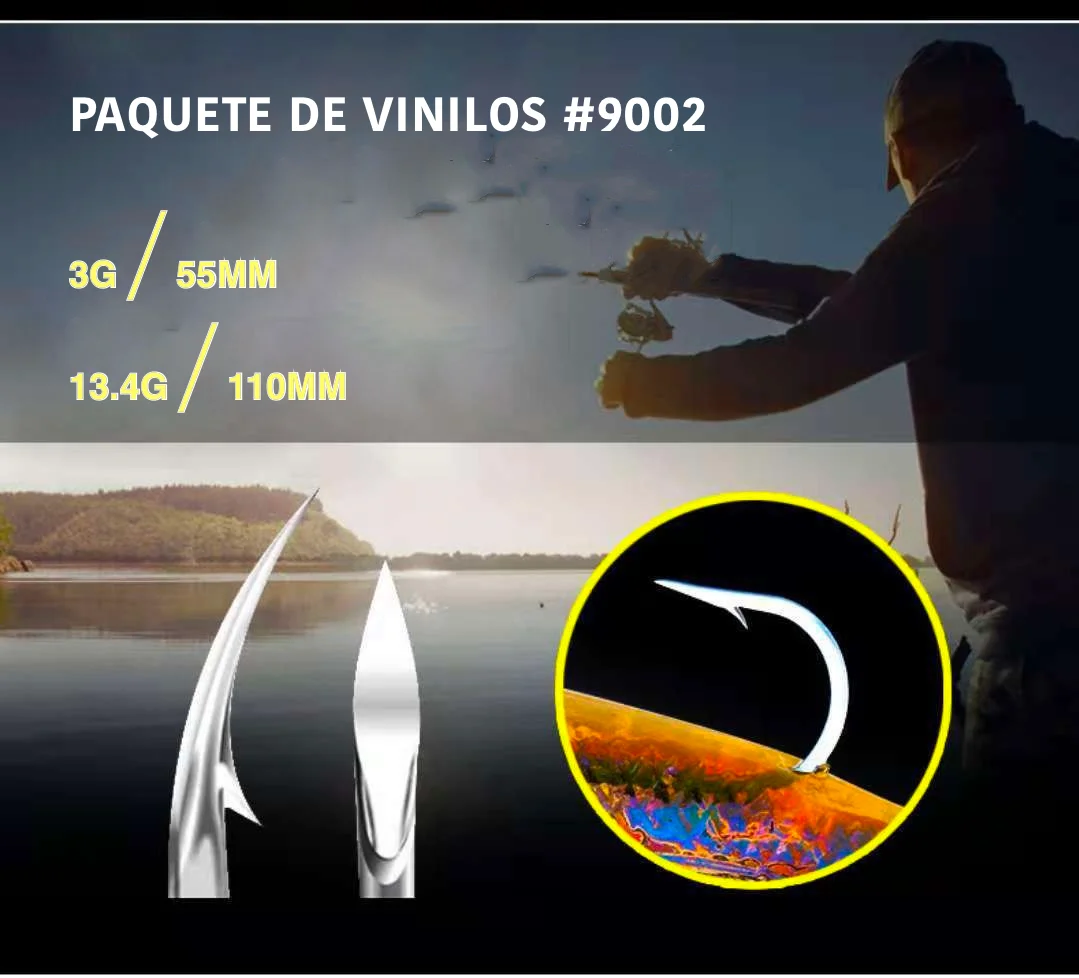 Vinilo de pesca con cajas