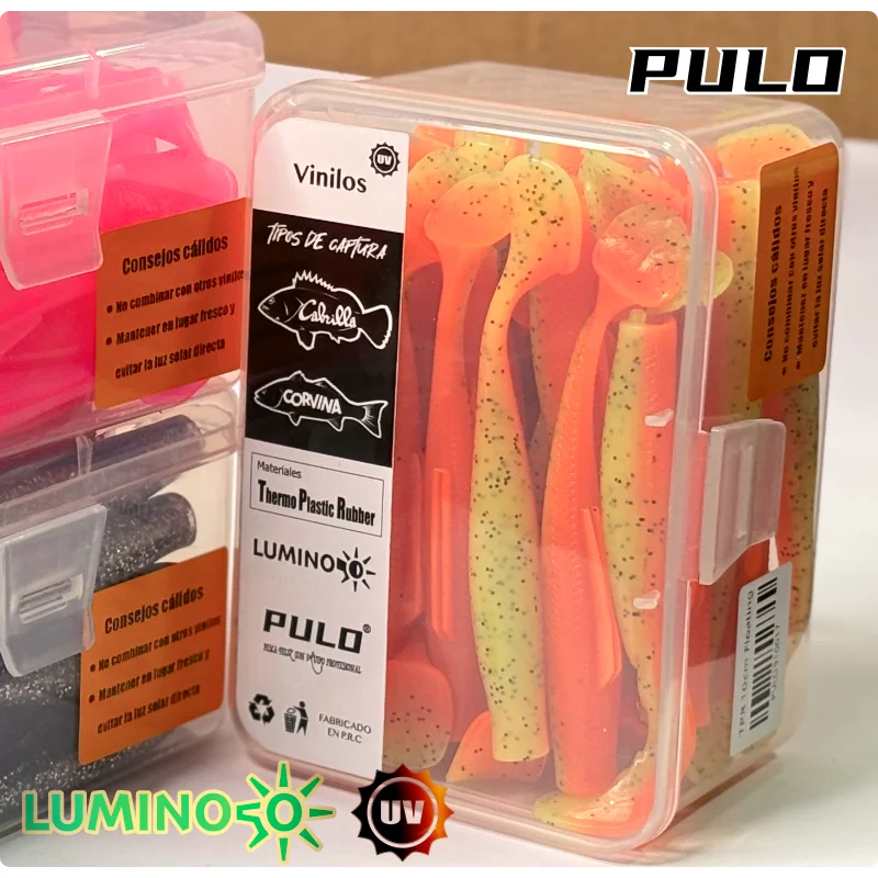 Vinilo de pesca con cajas